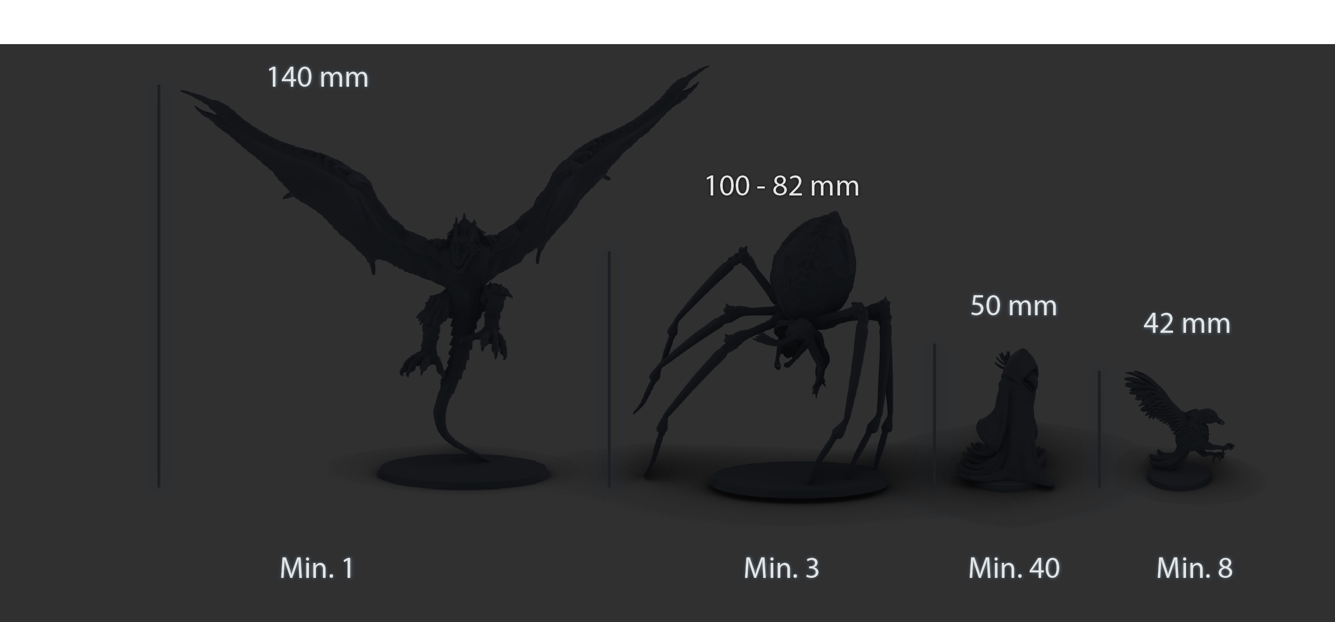 tailles figurines